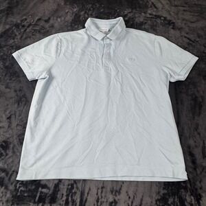 Lacoste Polo Shirt Mens XXL Light Blue Short‎ Sleeve Regular Fit FA10762